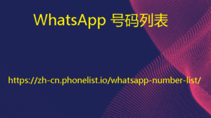 WhatsApp 号码列表